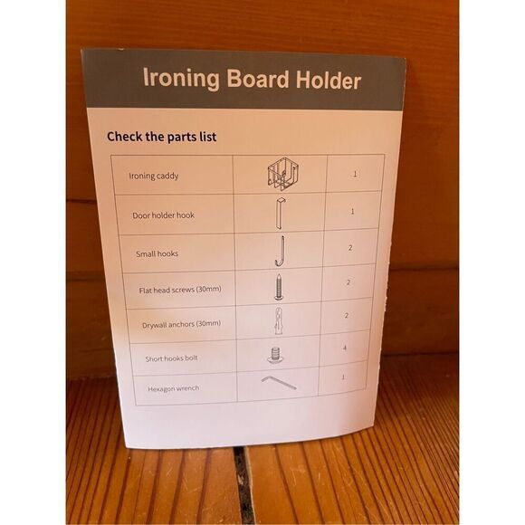 Ironing Board Hanger Wall Mount - Picture 3 of 4